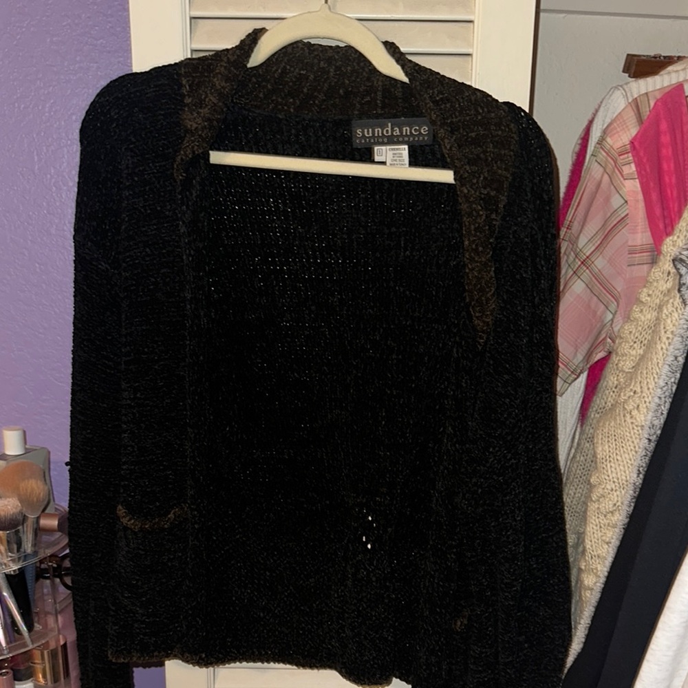 Sundance Black Cardigan Sweater